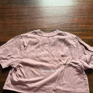 Darc Sport Mauve/Pink 'Wolves Forever' Crop Top